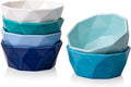 6 OZ Souffle Dishes Set - Ceramic Color Souffle Dish - Dessert/Snack Bowls for Kitchen, Souffle, Pudding, Creme Brulee, Ice Cream, Snack - Bowls Set of 6 Oven Safe, Color