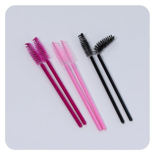 300 Pcs Eyelash Brush Disposable Eyebrow Brush Crystal Mascara Applicator for Eyelash Extension(Lashbrush-A Colored)