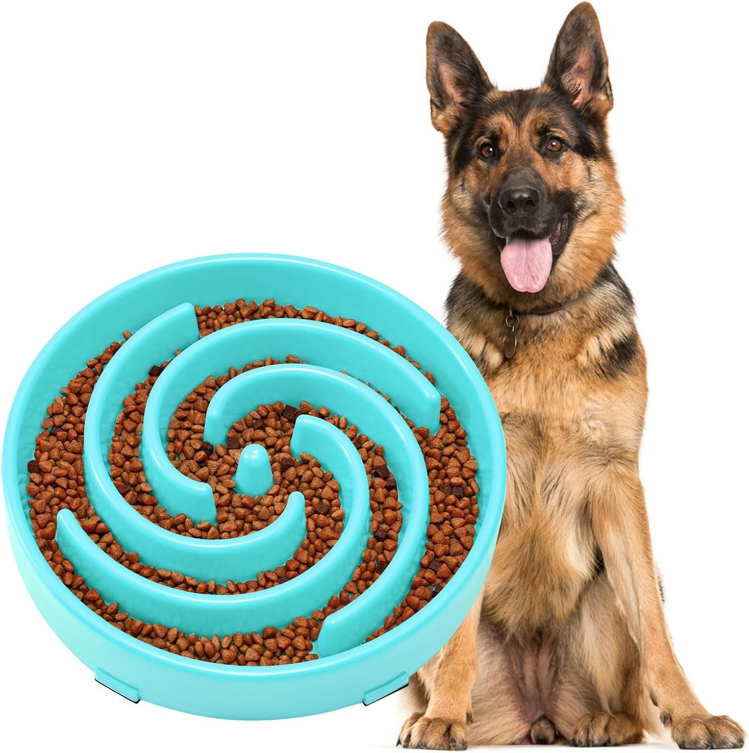 Slow Feeder Dogs Bowl for Large Medium Dogs,Anti-Gulping Pet Slower Food Feeding Bowls Stop Bloat,Preventing Choking