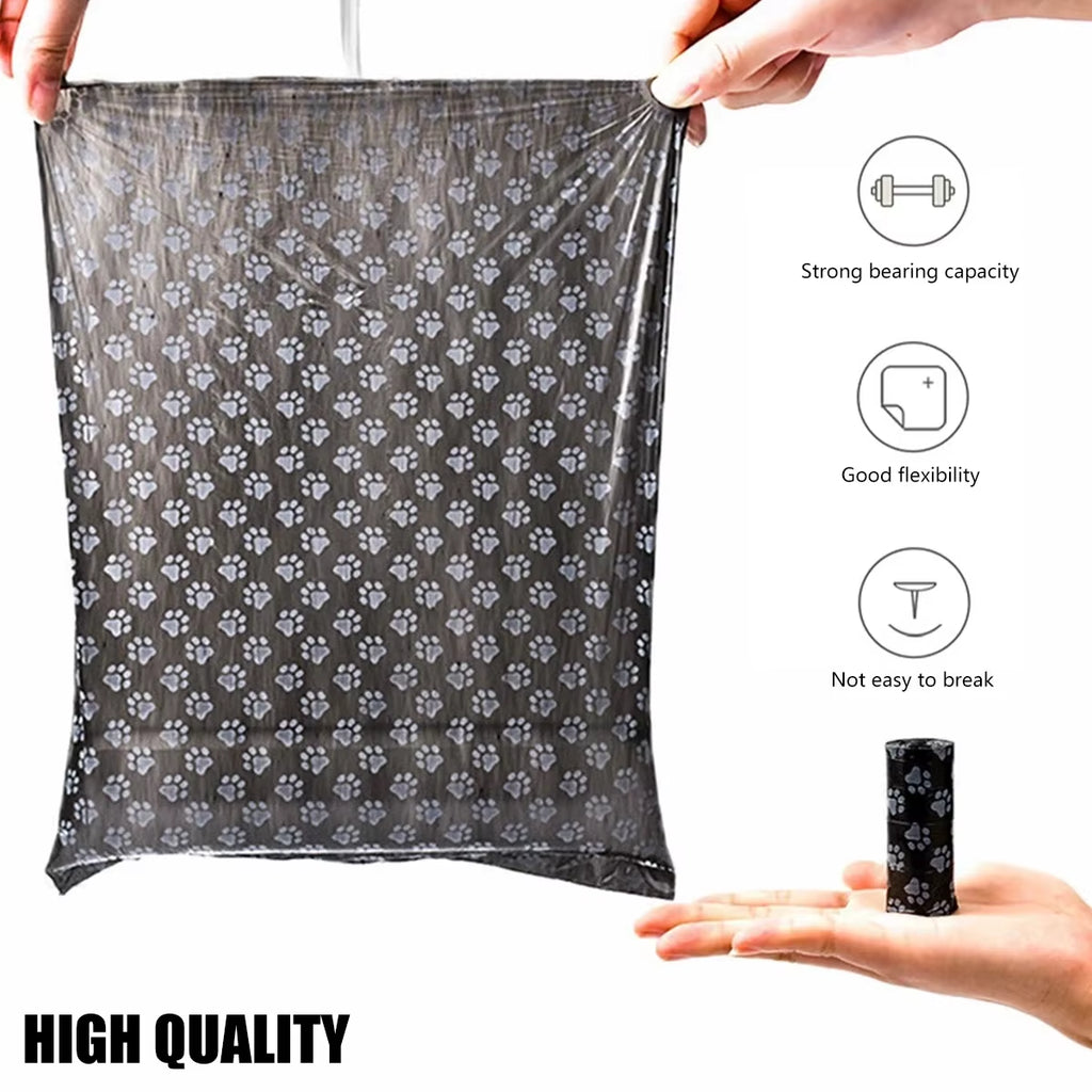 2/40Rolls Pet Dog Poop Bags Dispenser Collector Garbage Bag Puppy Cat Pooper Scooper Bag Small Rolls Outdoor Clean Pets Supplies