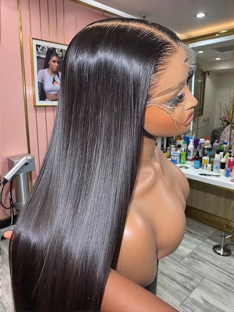30 40 Inches 13X6 HD Lace Frontal Wigs Bone Straight 13X4 Lace Front Brazilian Pre Plucked 100% Human Hair Wigs for Women